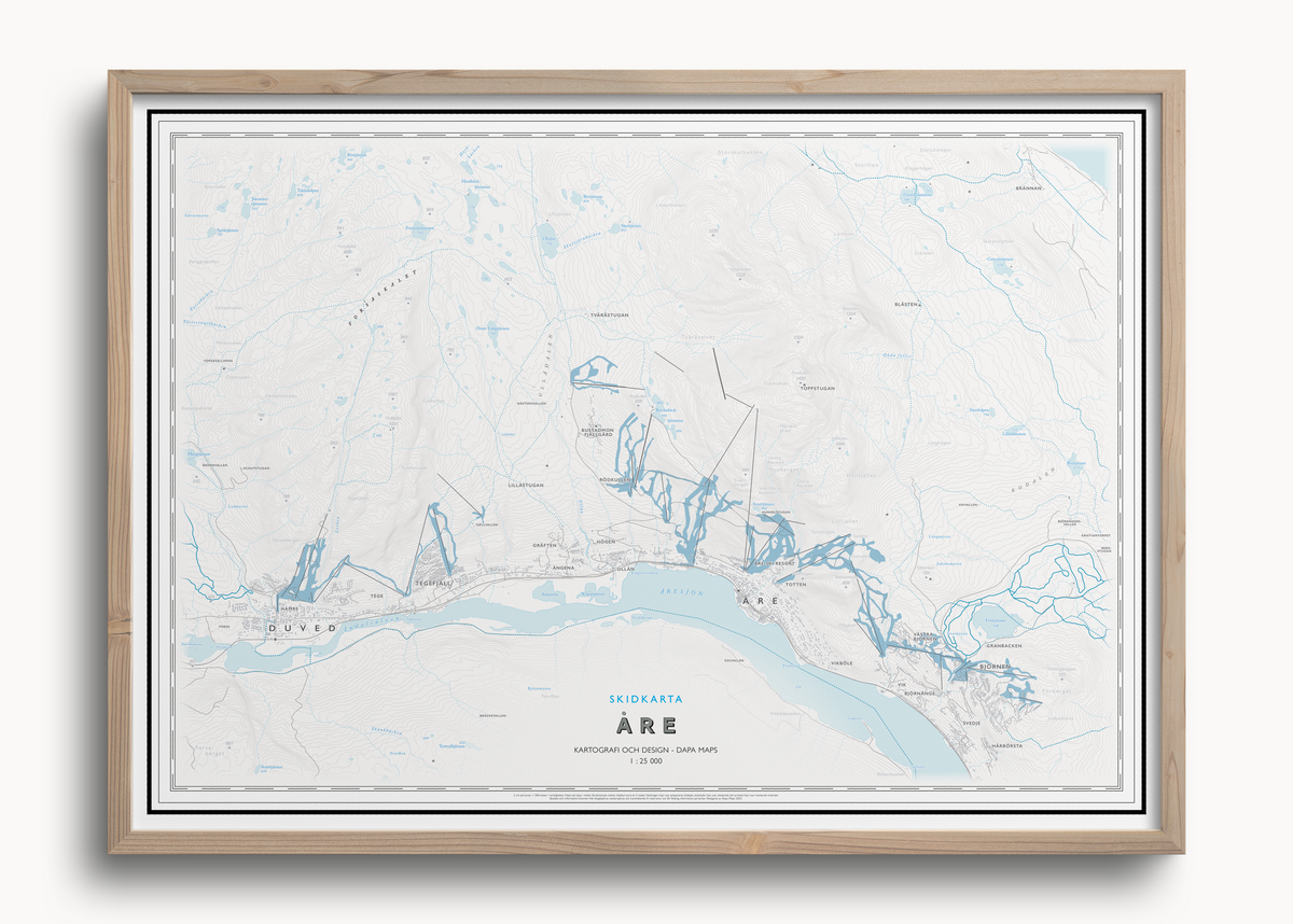 Løypekart Åre: langrenn, alpint og sommer