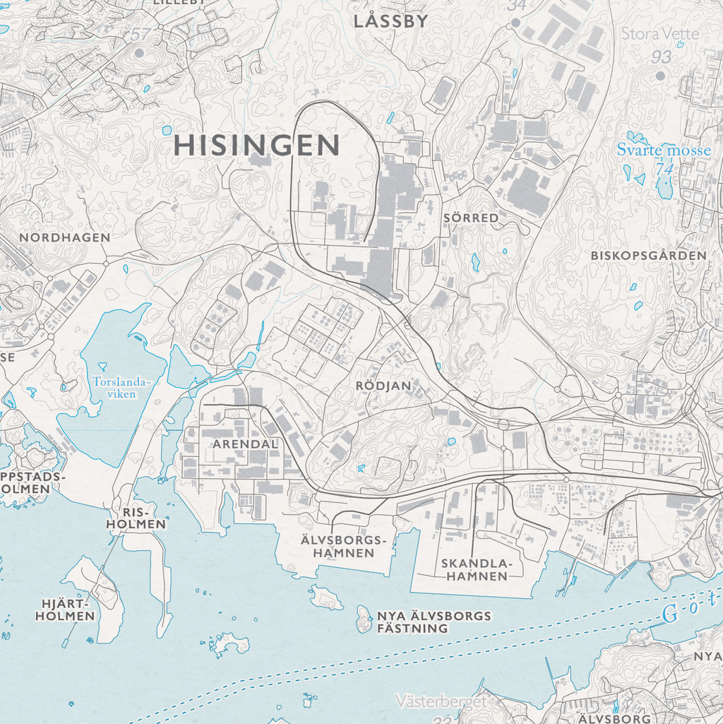 Skjærgårdskart Göteborg