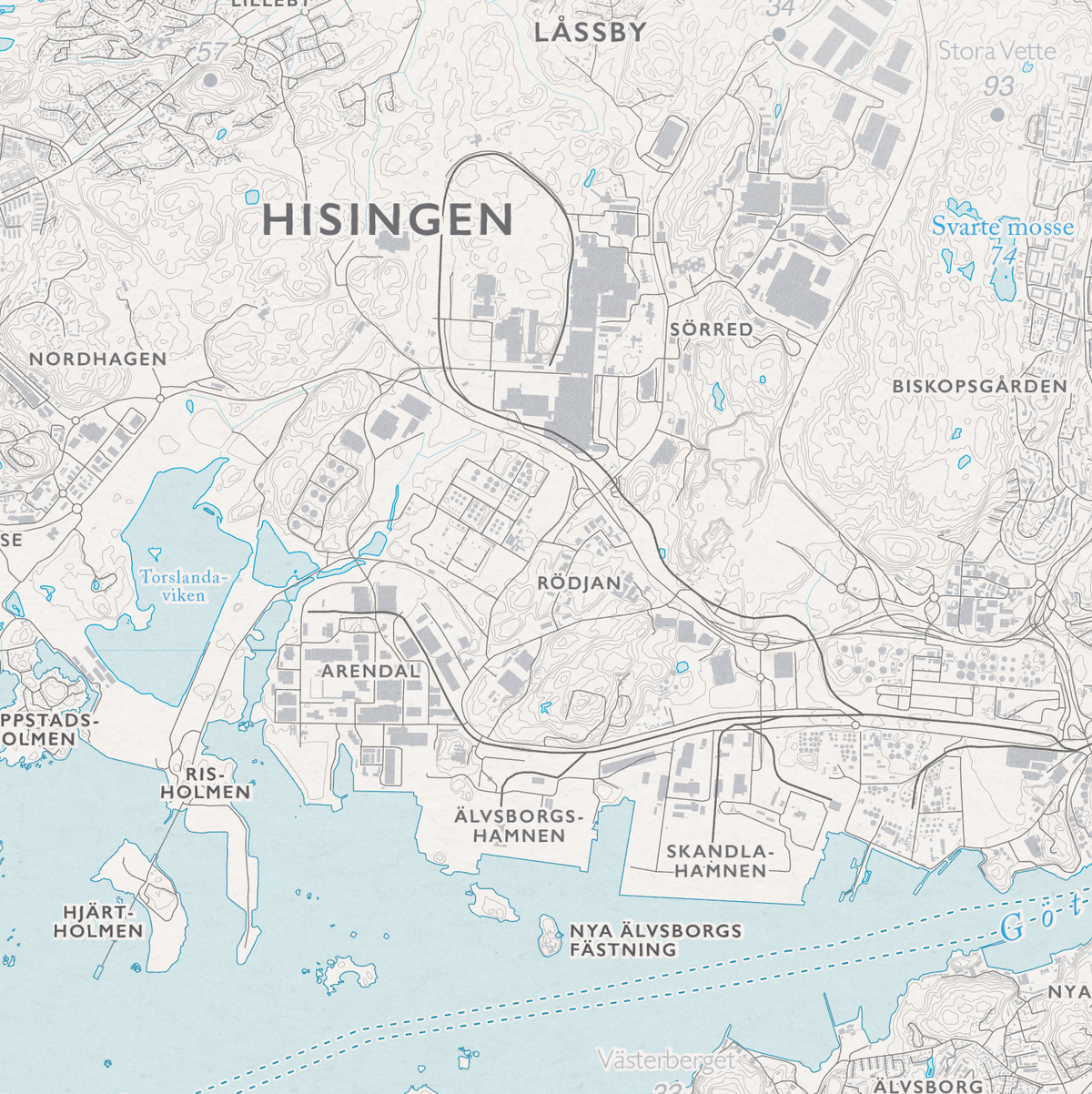 Skjærgårdskart Göteborg