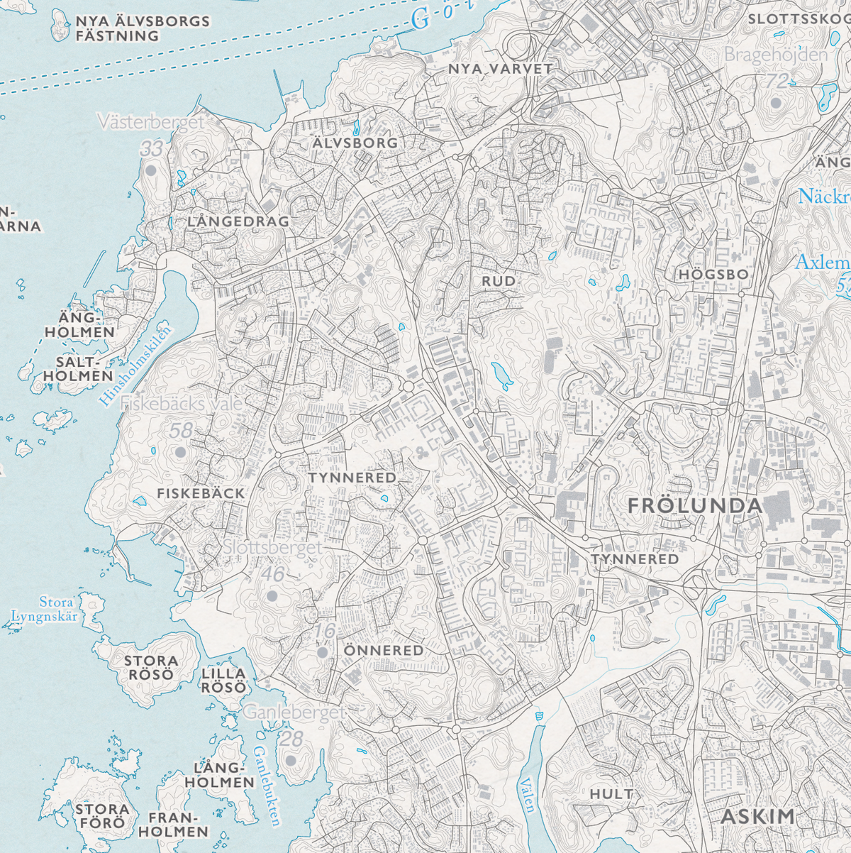 Skjærgårdskart Göteborg
