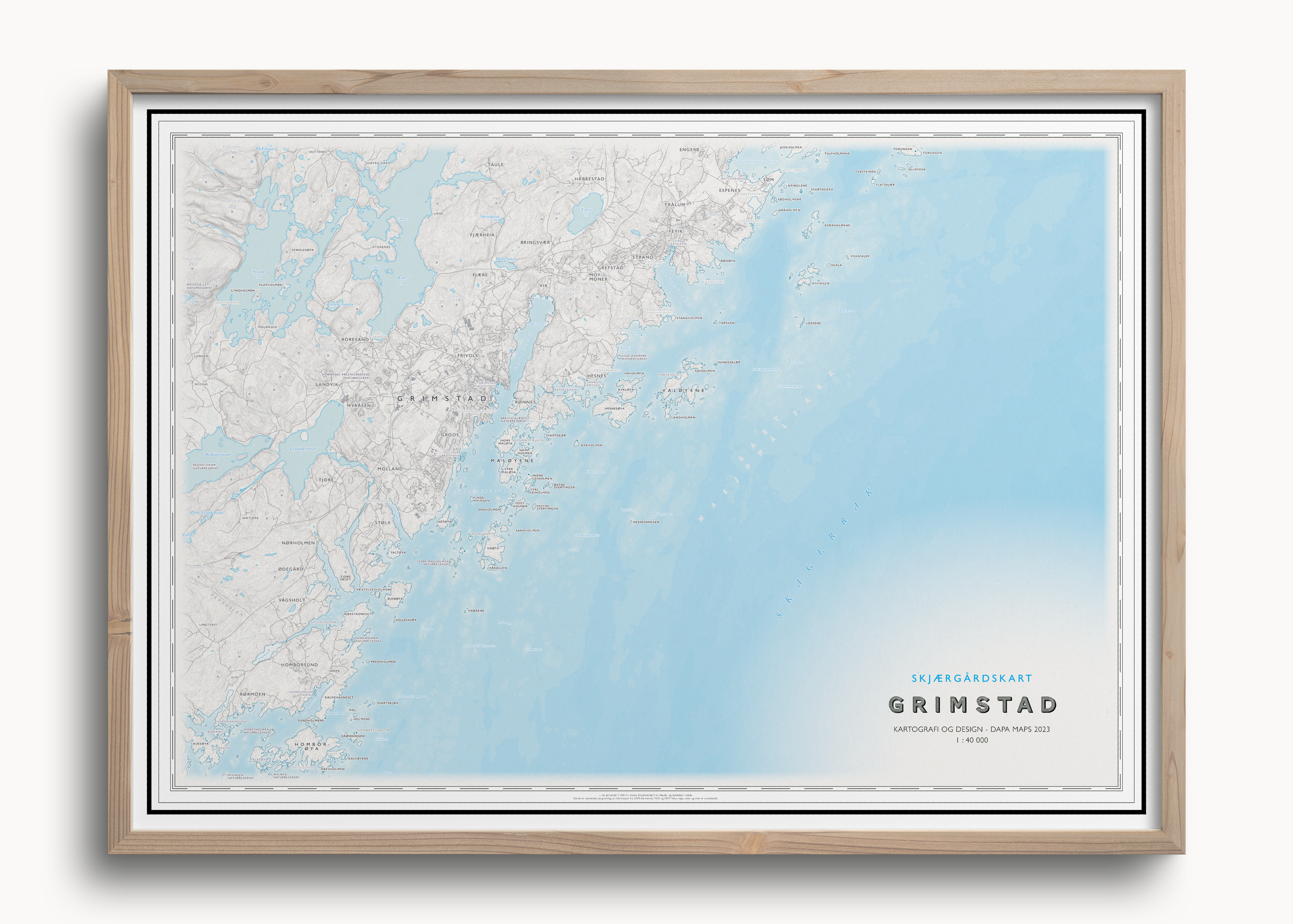 Skjærgårdskart Grimstad