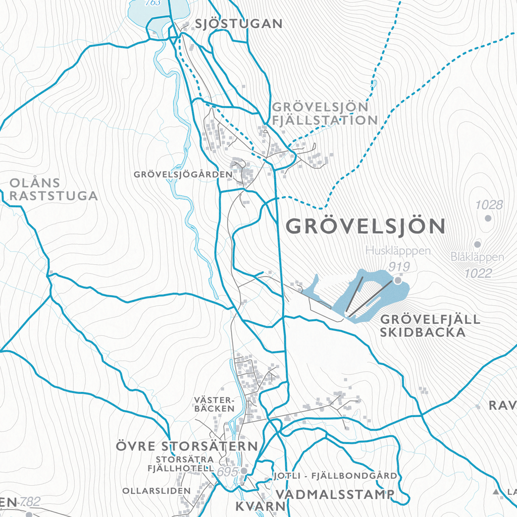 Skikart Grövelsjön