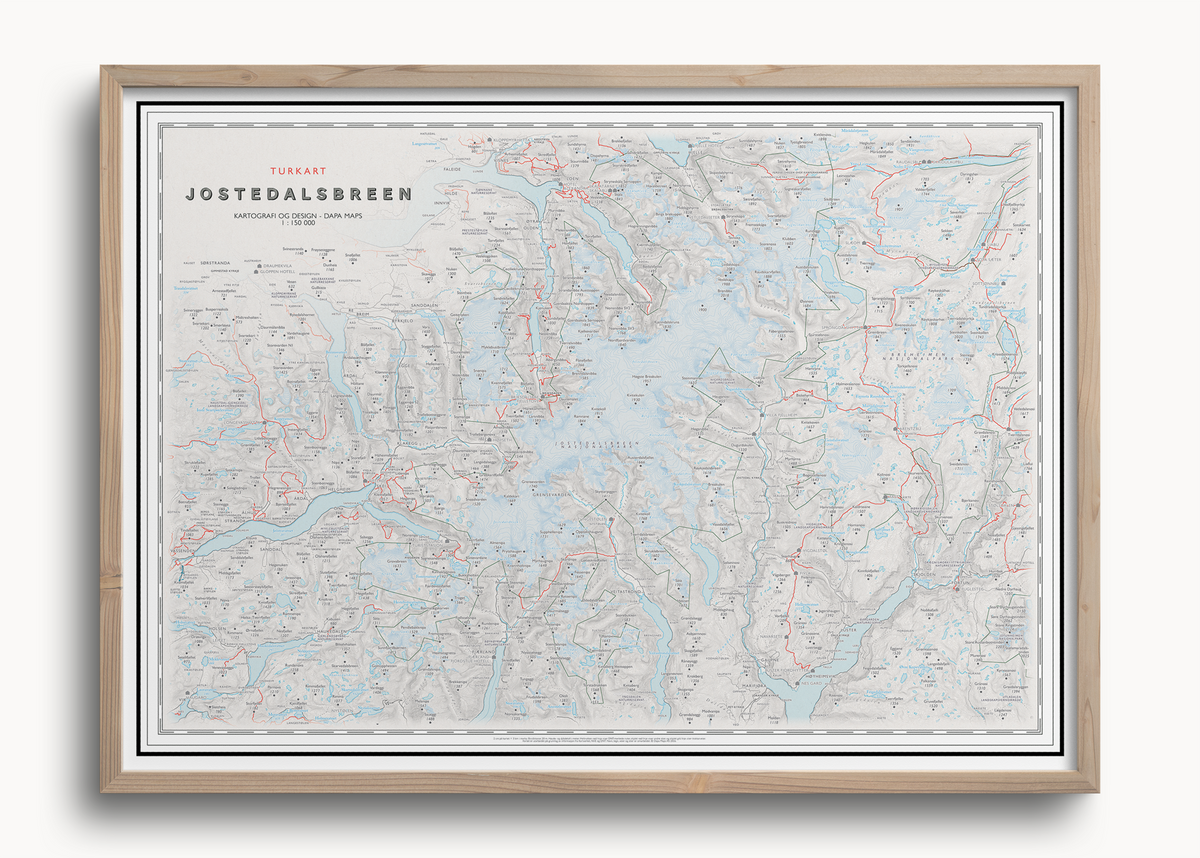Turkart Jostedalsbreen nasjonalpark