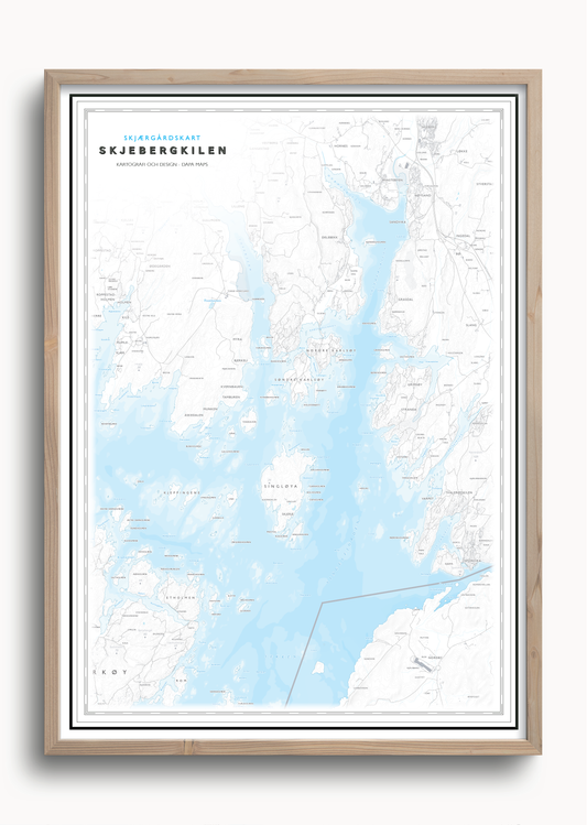 Skjærgårdskart Skjebergkilen