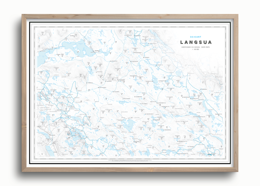 Skikart Langsua nasjonalpark