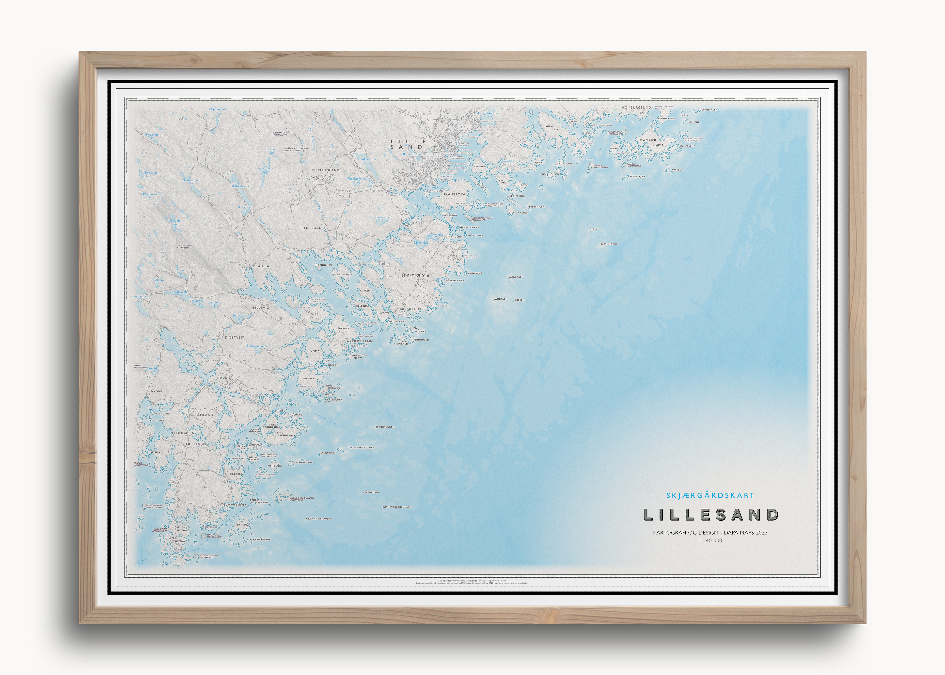 Skjærgårdskart Lillesand