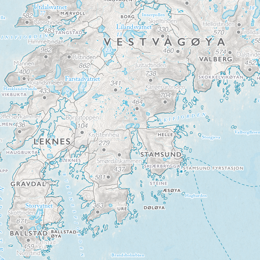 Kystkart Lofoten