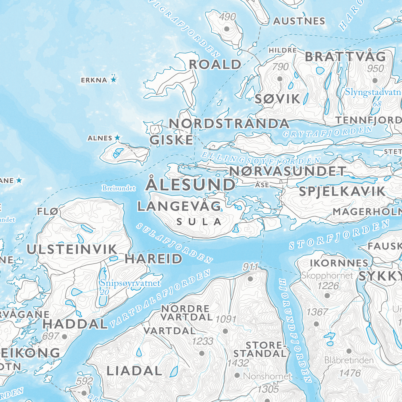 Kystkart Møre og Romsdal