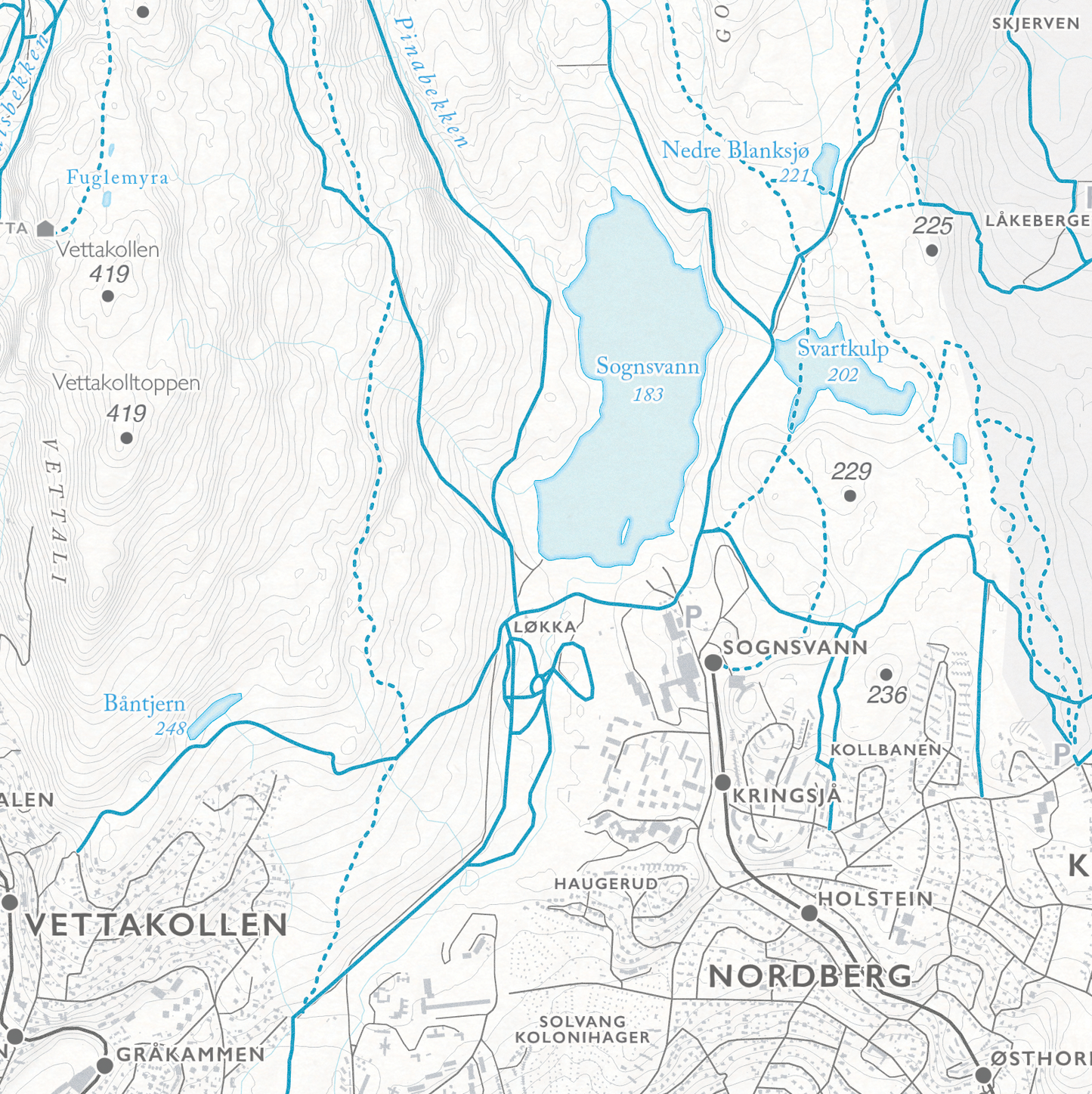 Skikart Oslo Nordmarka Sør