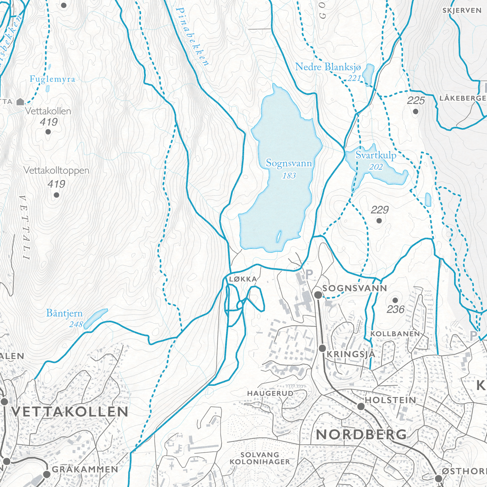 Skikart Oslo Nordmarka Sør
