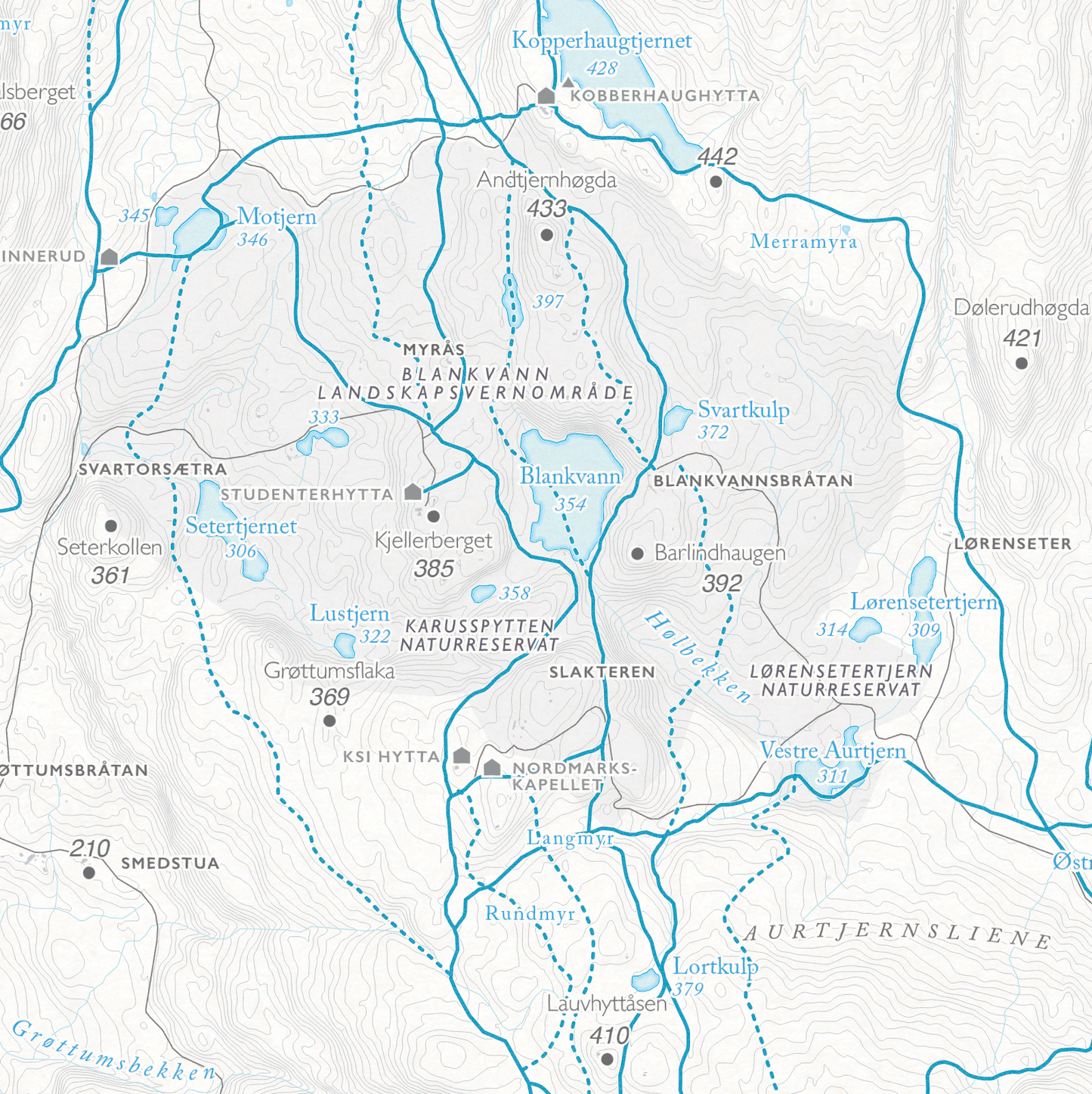 Skikart Oslo Nordmarka Sør