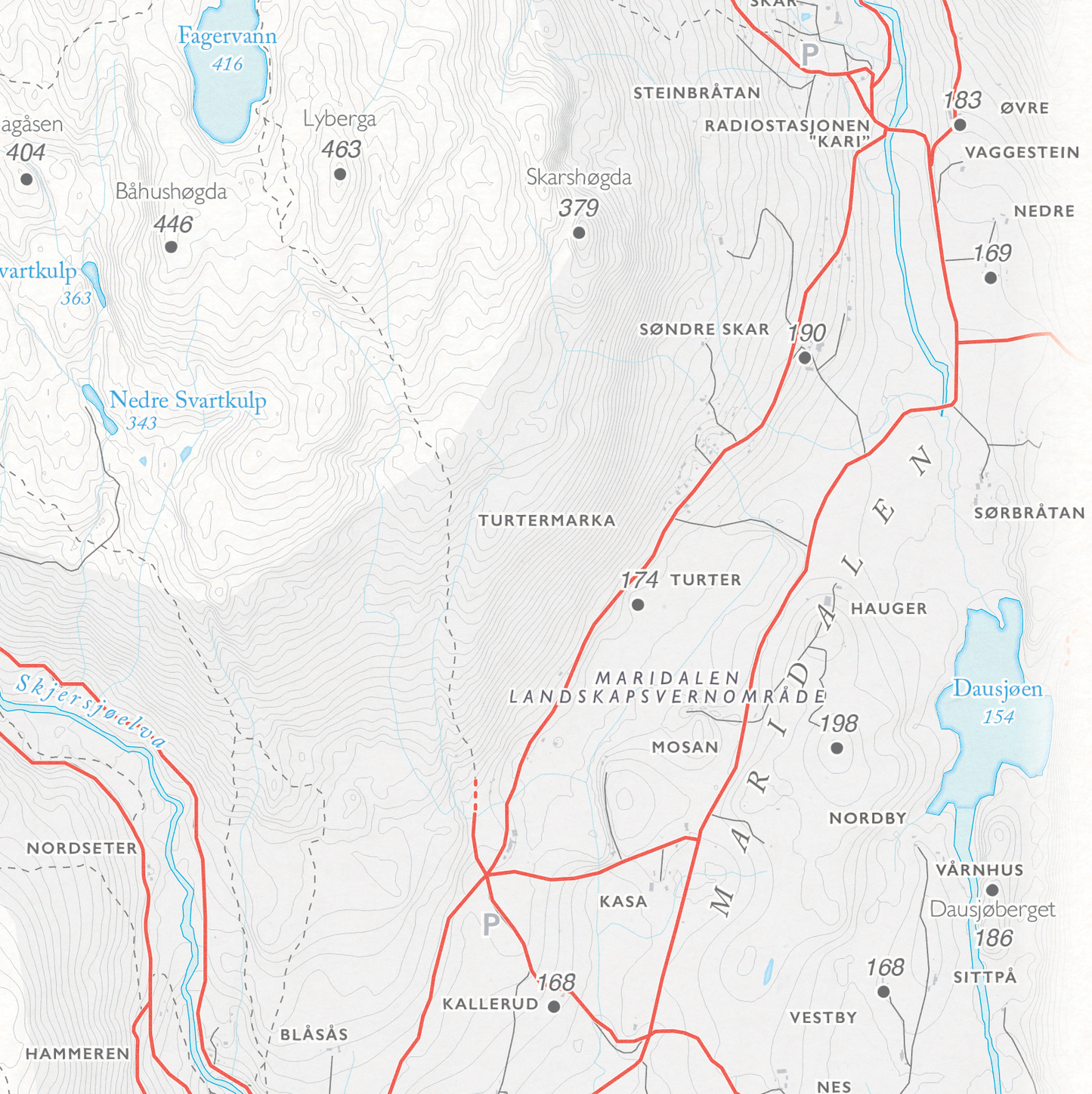 Sykkelkart Oslo Nordmarka Sør
