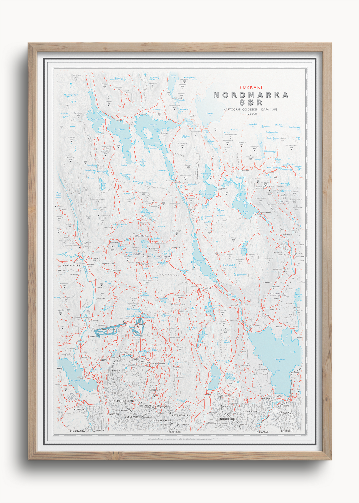 Turkart Oslo Nordmarka Sør