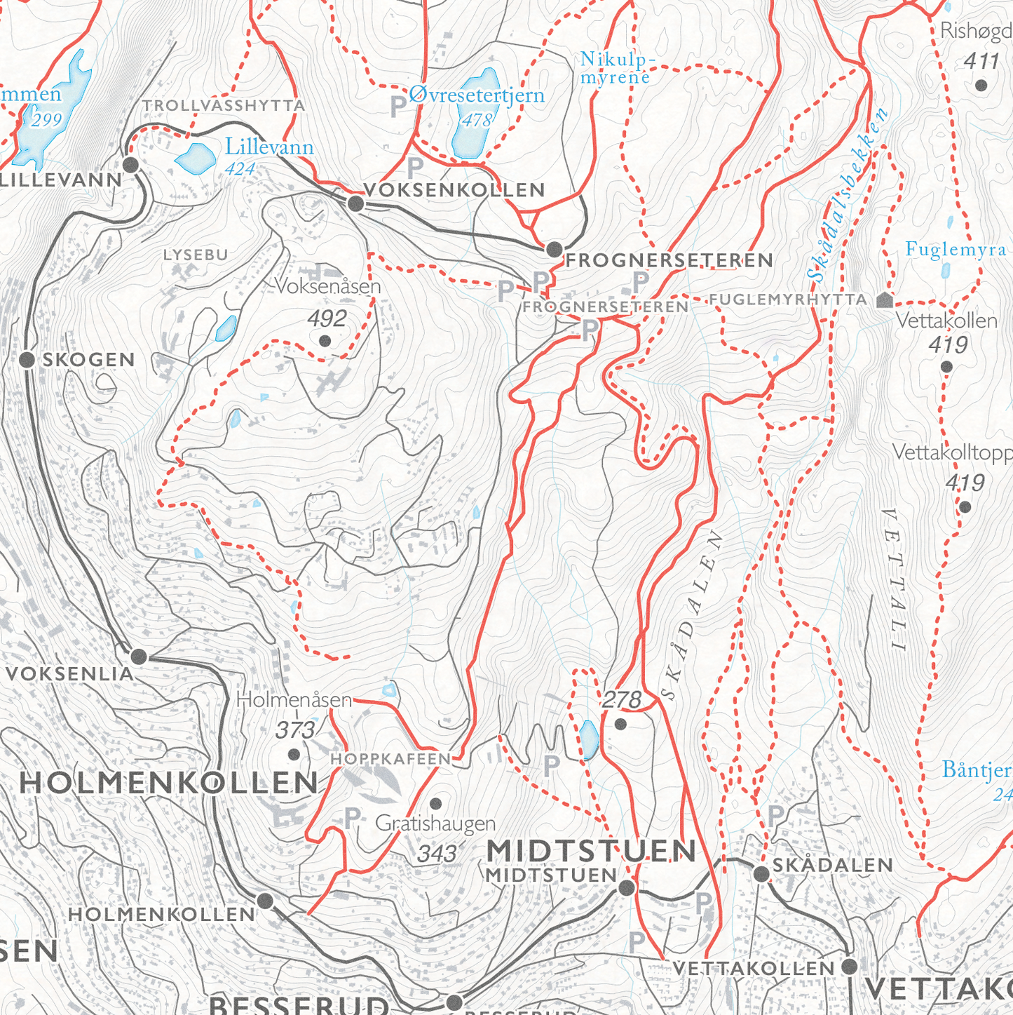 Turkart Oslo Nordmarka Sør