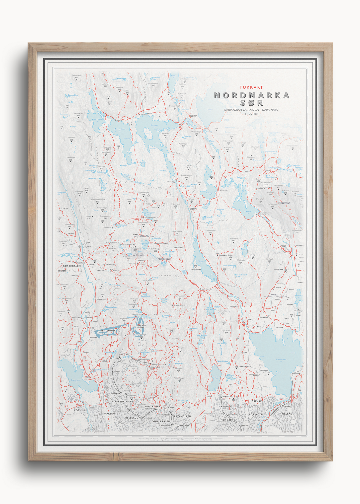 Turkart Oslo Nordmarka Sør