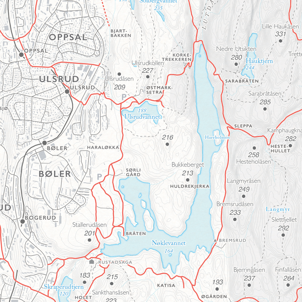 Sykkelkart Oslo Østmarka Nord