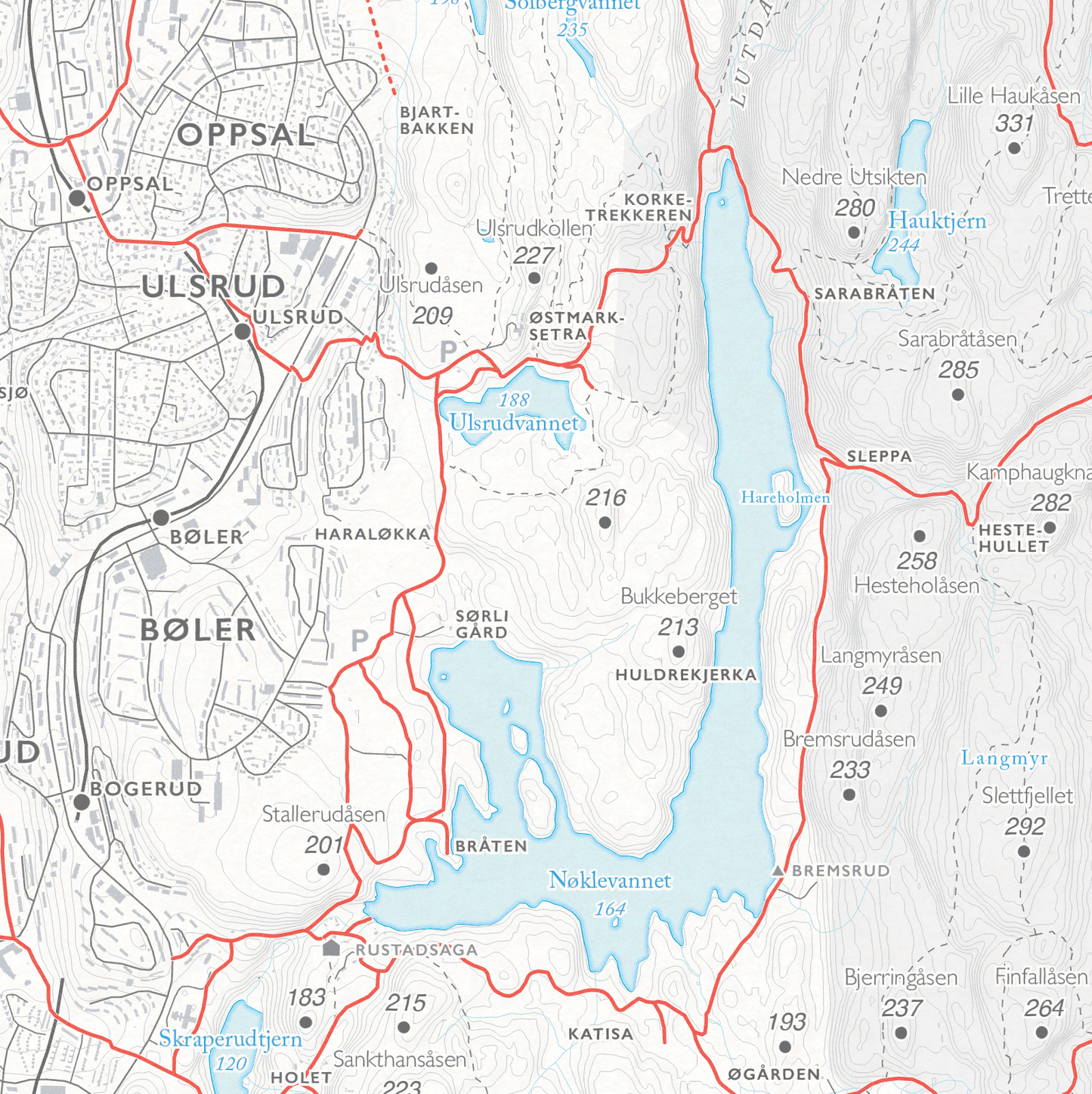 Sykkelkart Oslo Østmarka Nord