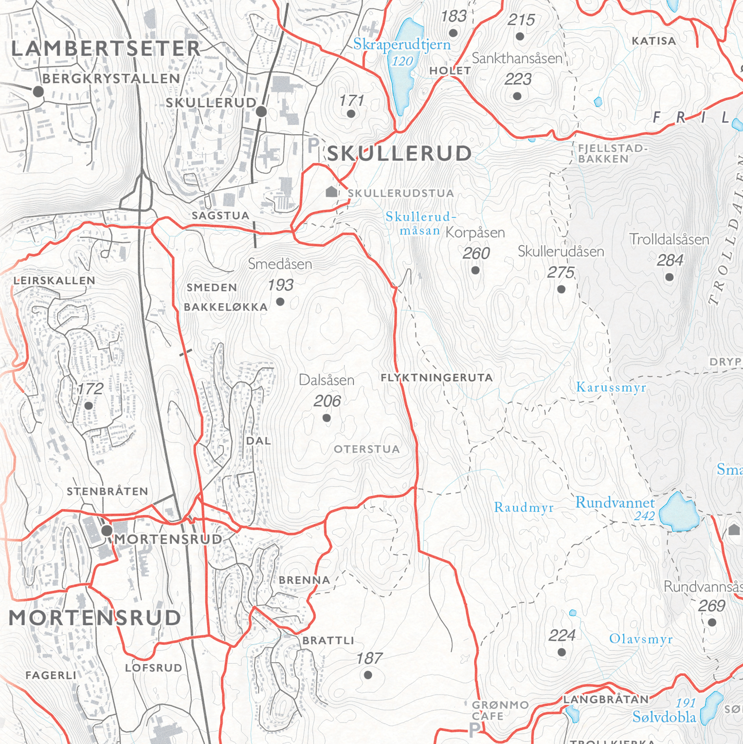 Sykkelkart Oslo Østmarka Nord