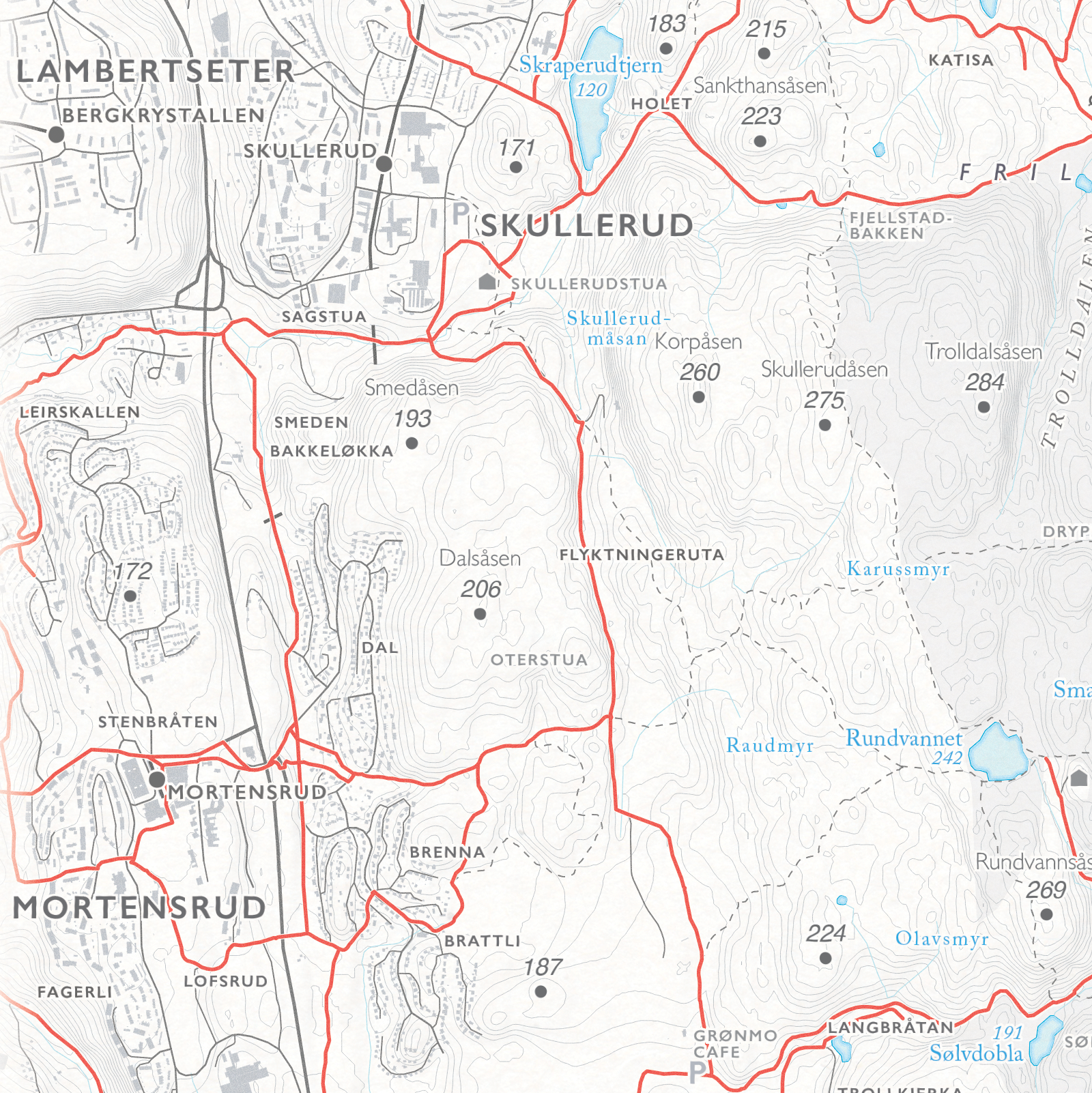 Sykkelkart Oslo Østmarka Nord