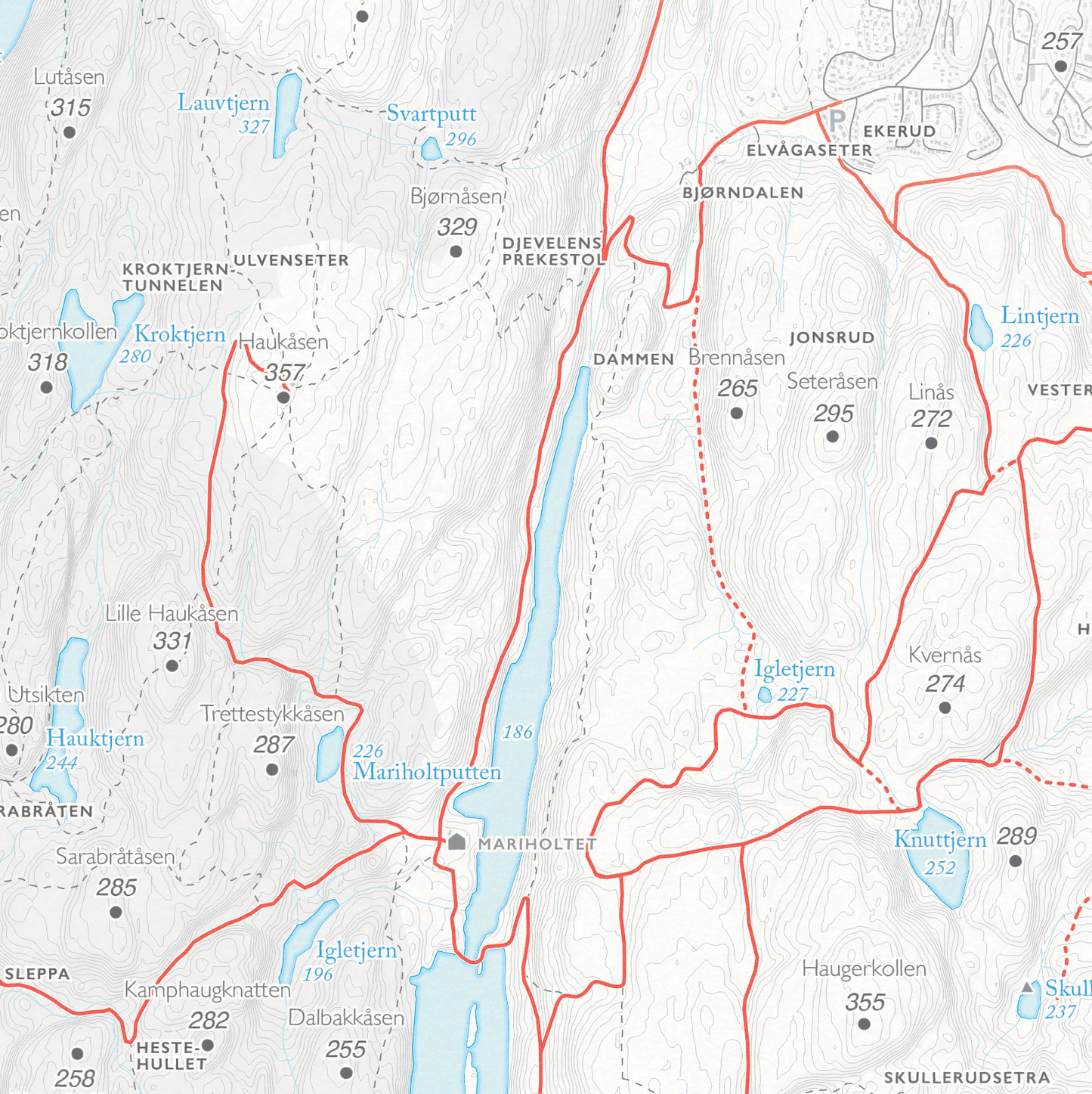 Sykkelkart Oslo Østmarka Nord