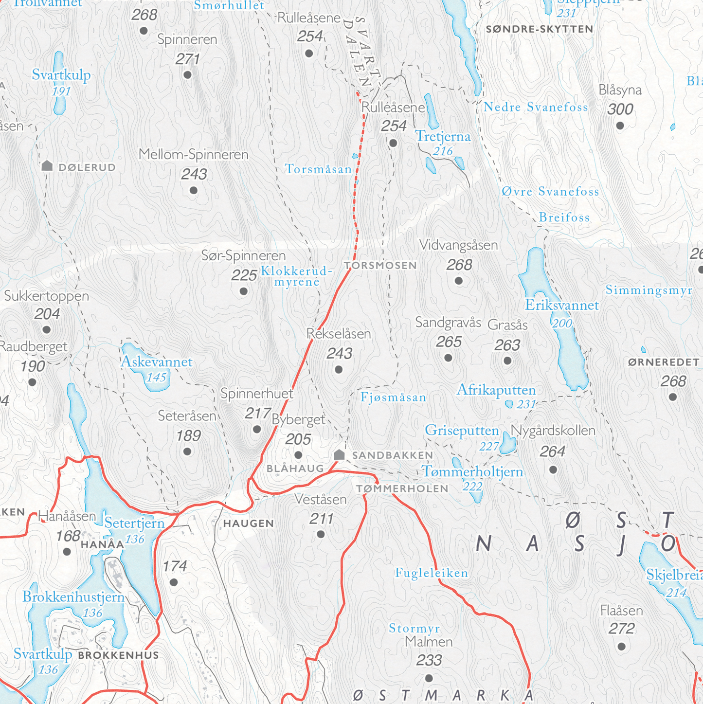 Sykkelkart Oslo Østmarka Nord