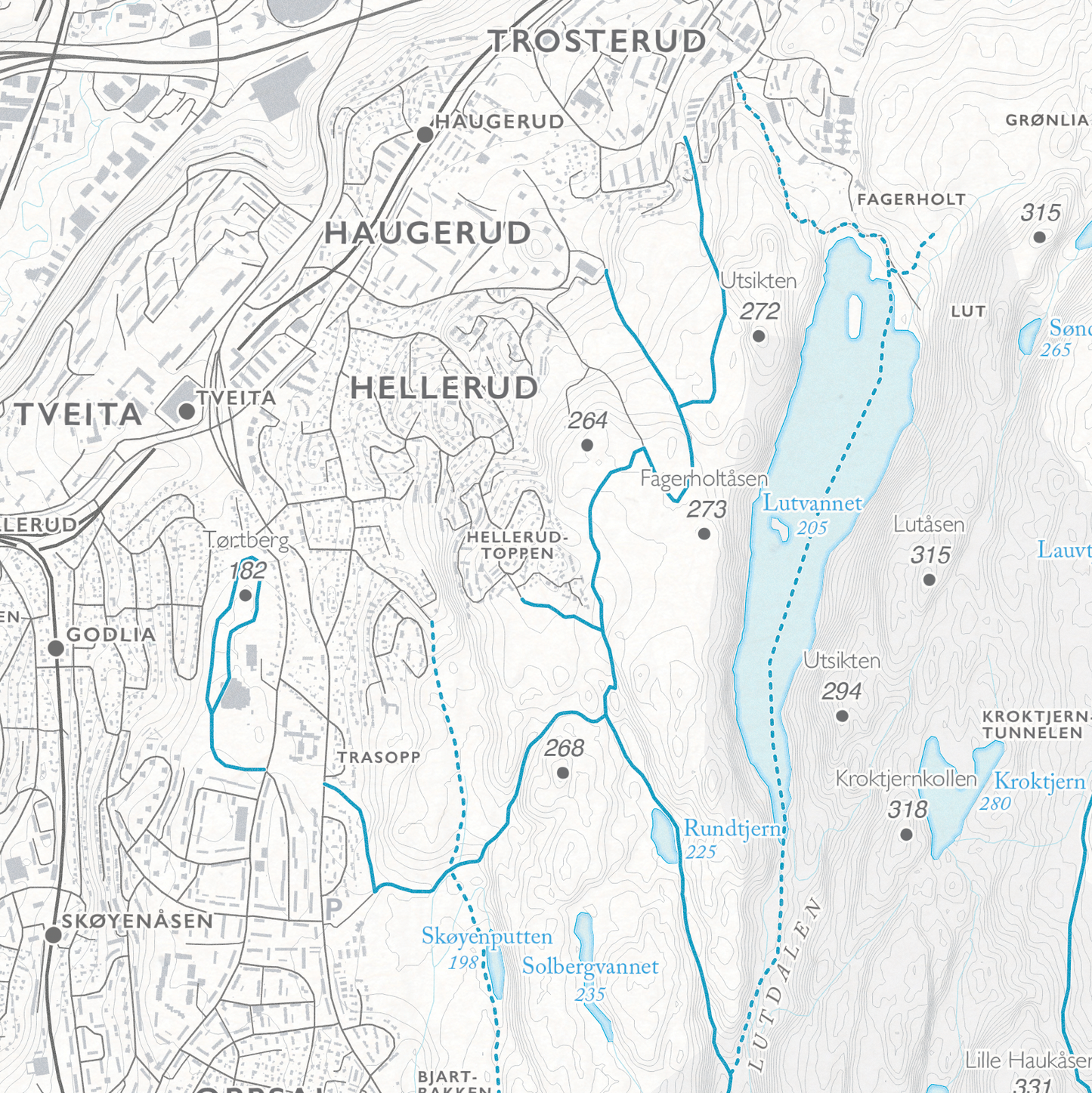 Skikart Oslo Østmarka Nord