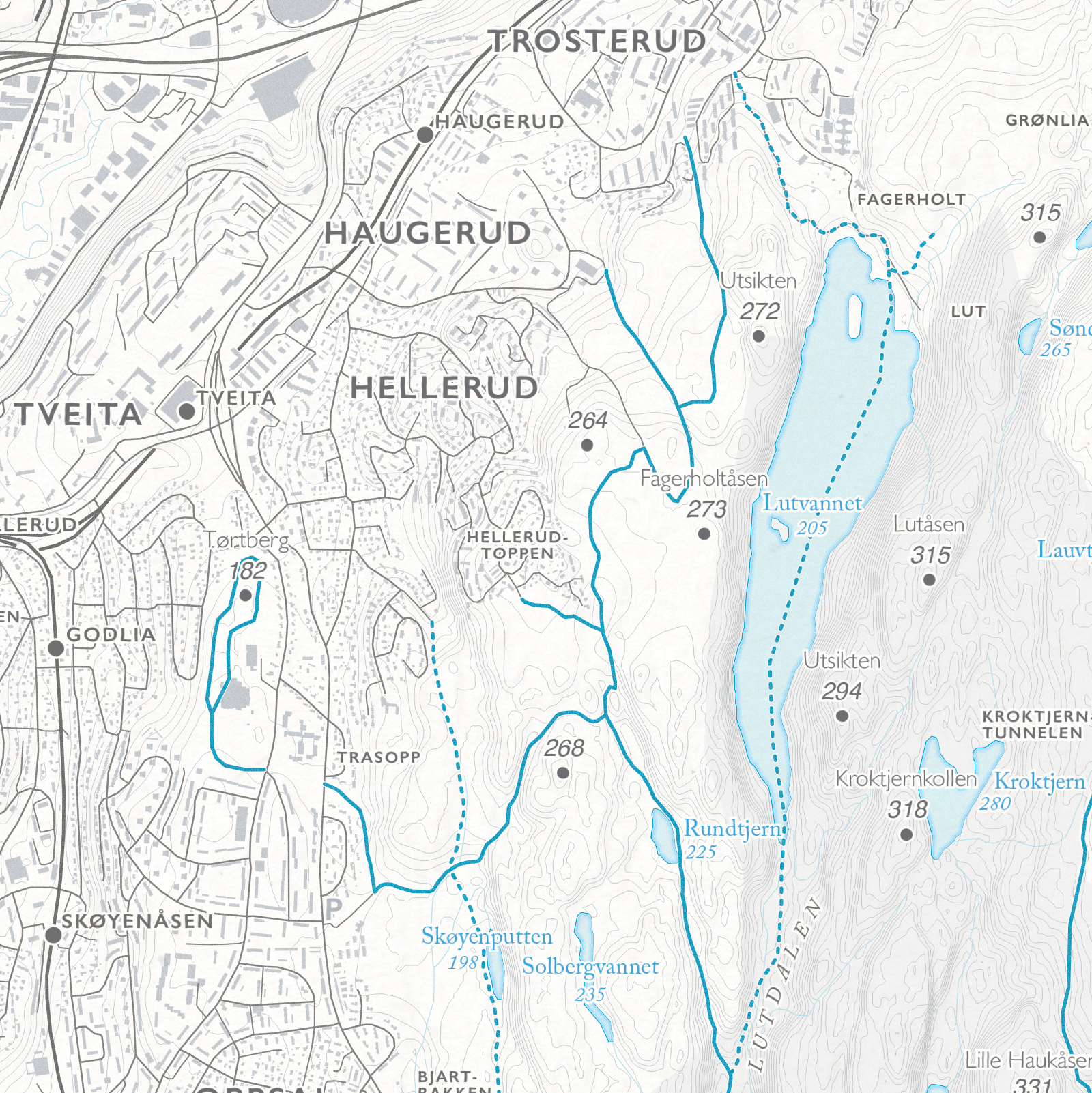 Skikart Oslo Østmarka Nord