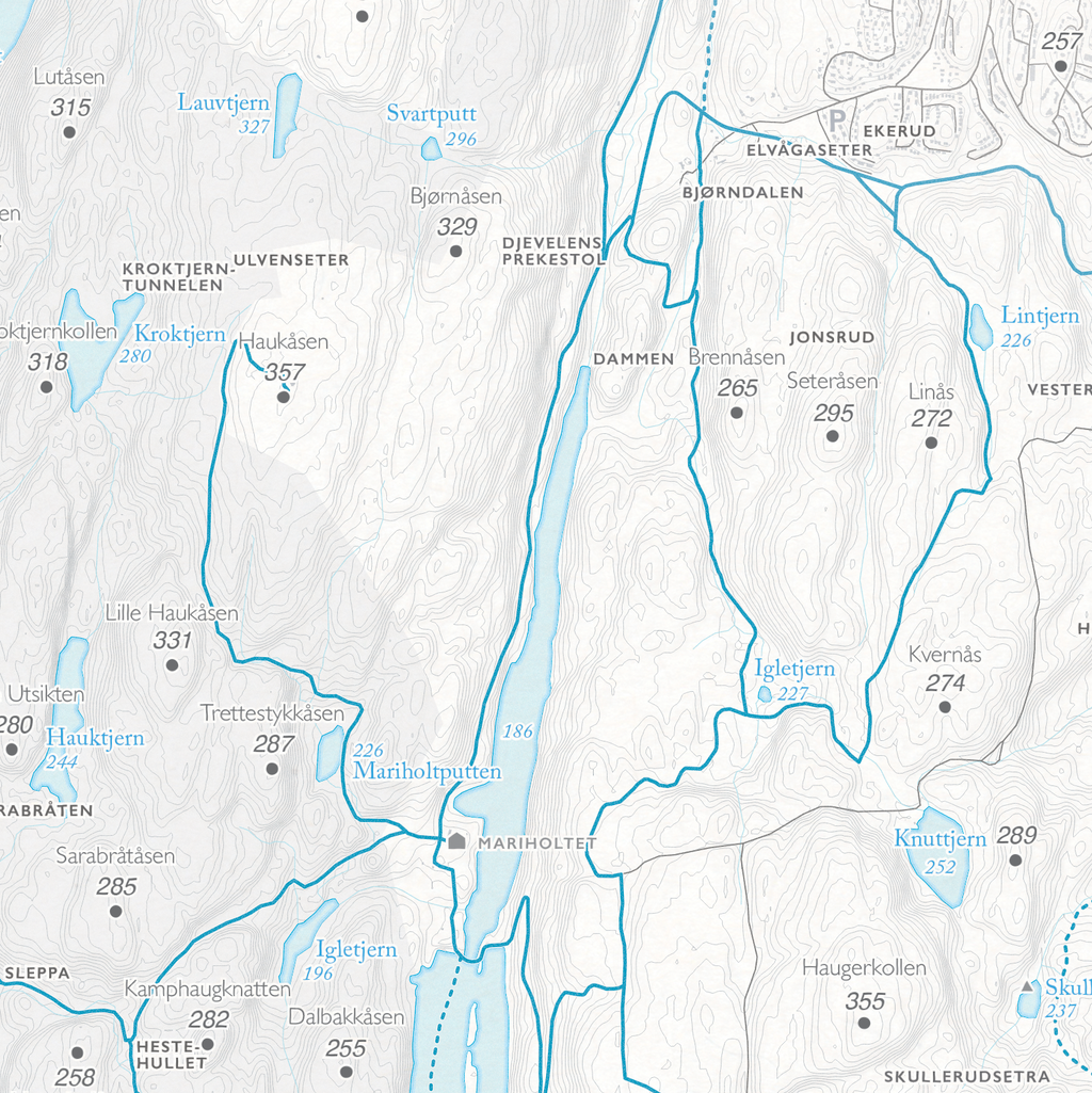 Skikart Oslo Østmarka Nord