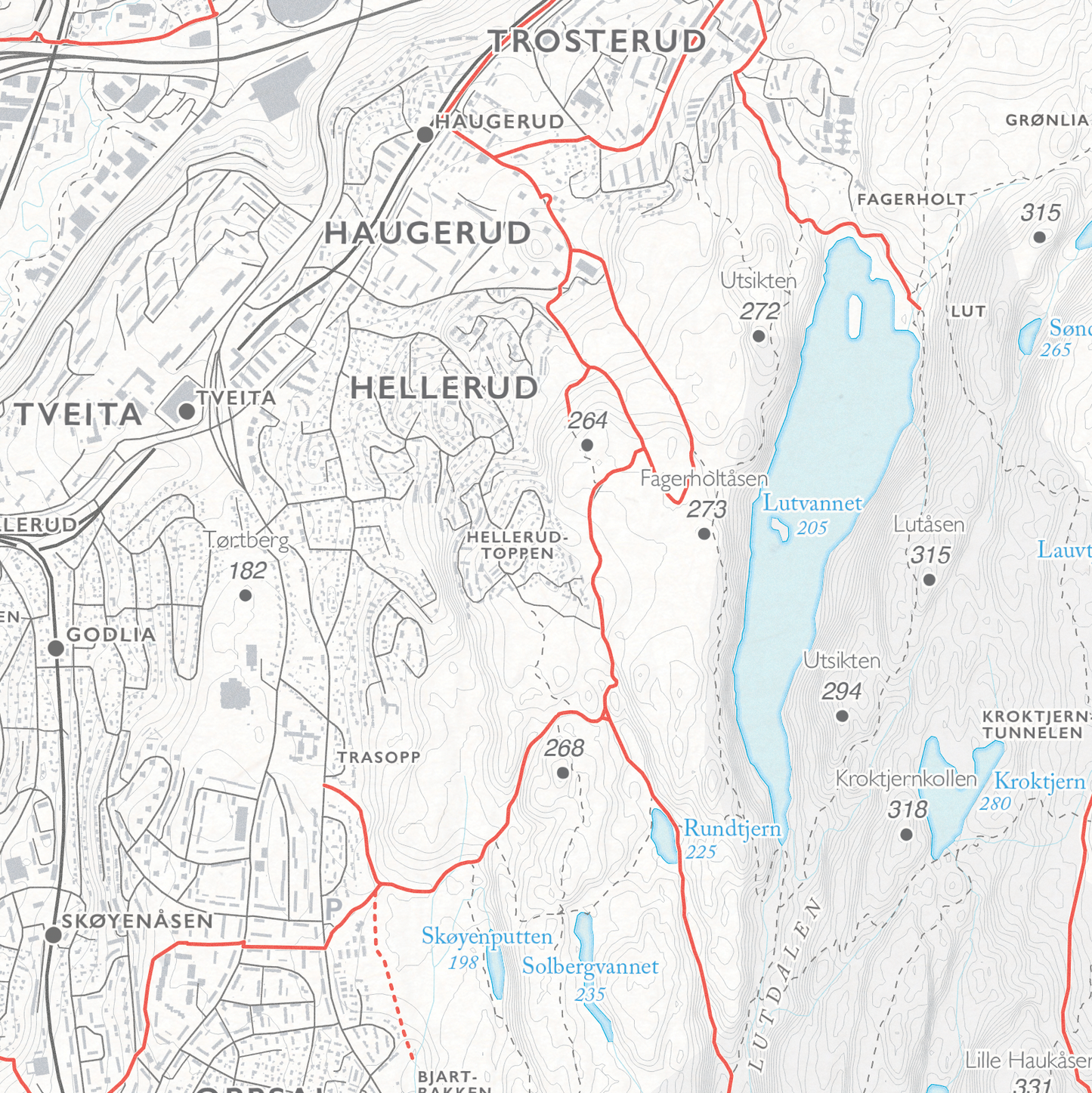 Sykkelkart Oslo Østmarka Nord