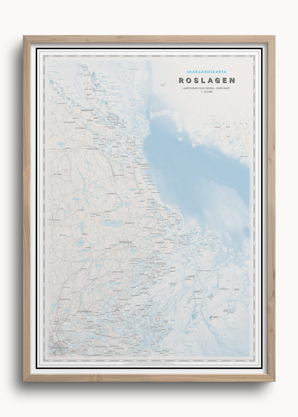 Skjærgårdskart Roslagen
