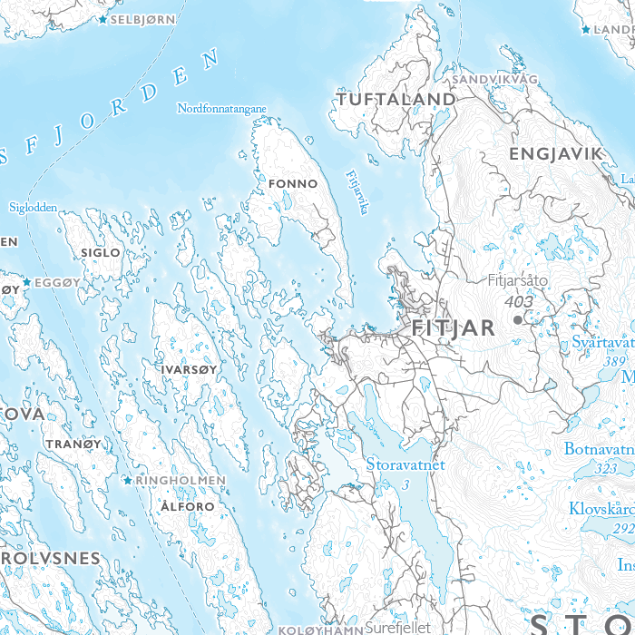 Stord kystkart