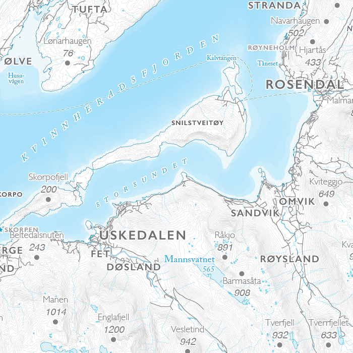 Stord kystkart