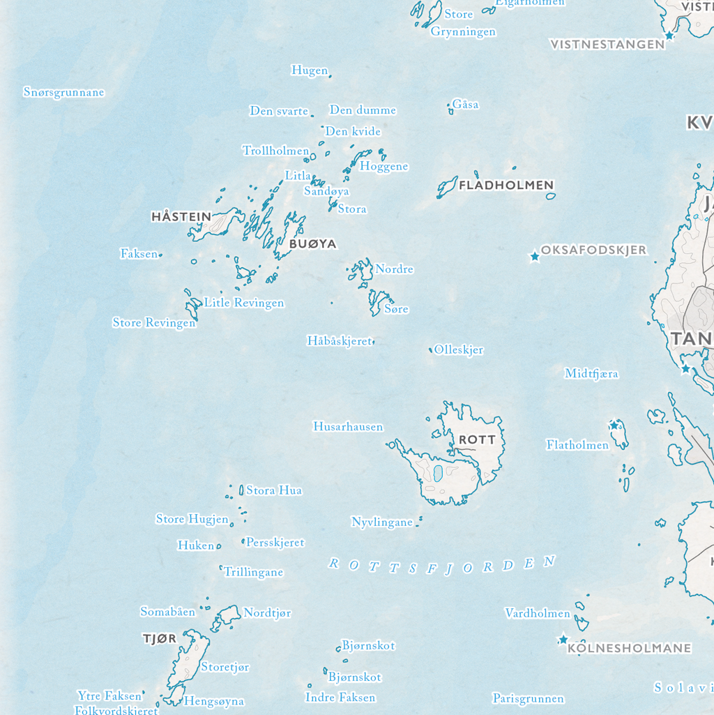 Skjærgårdskart Stavanger