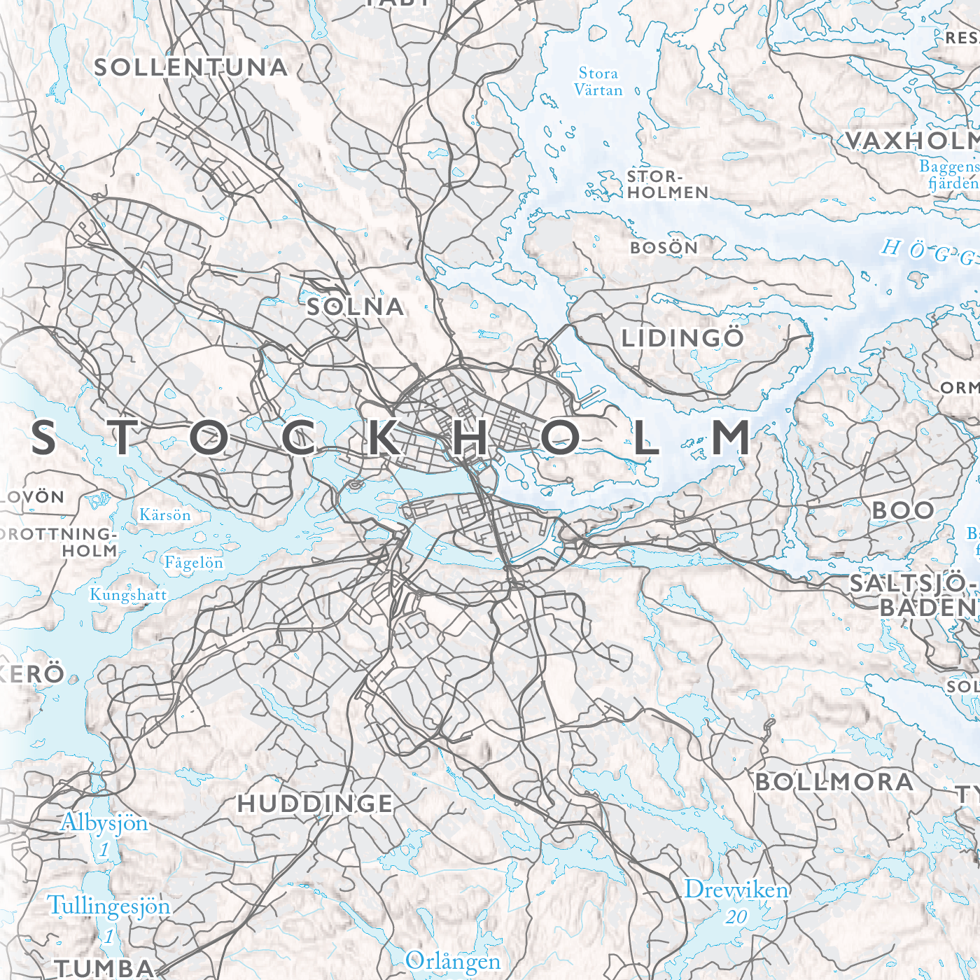Skjærgårdskart Stockholm