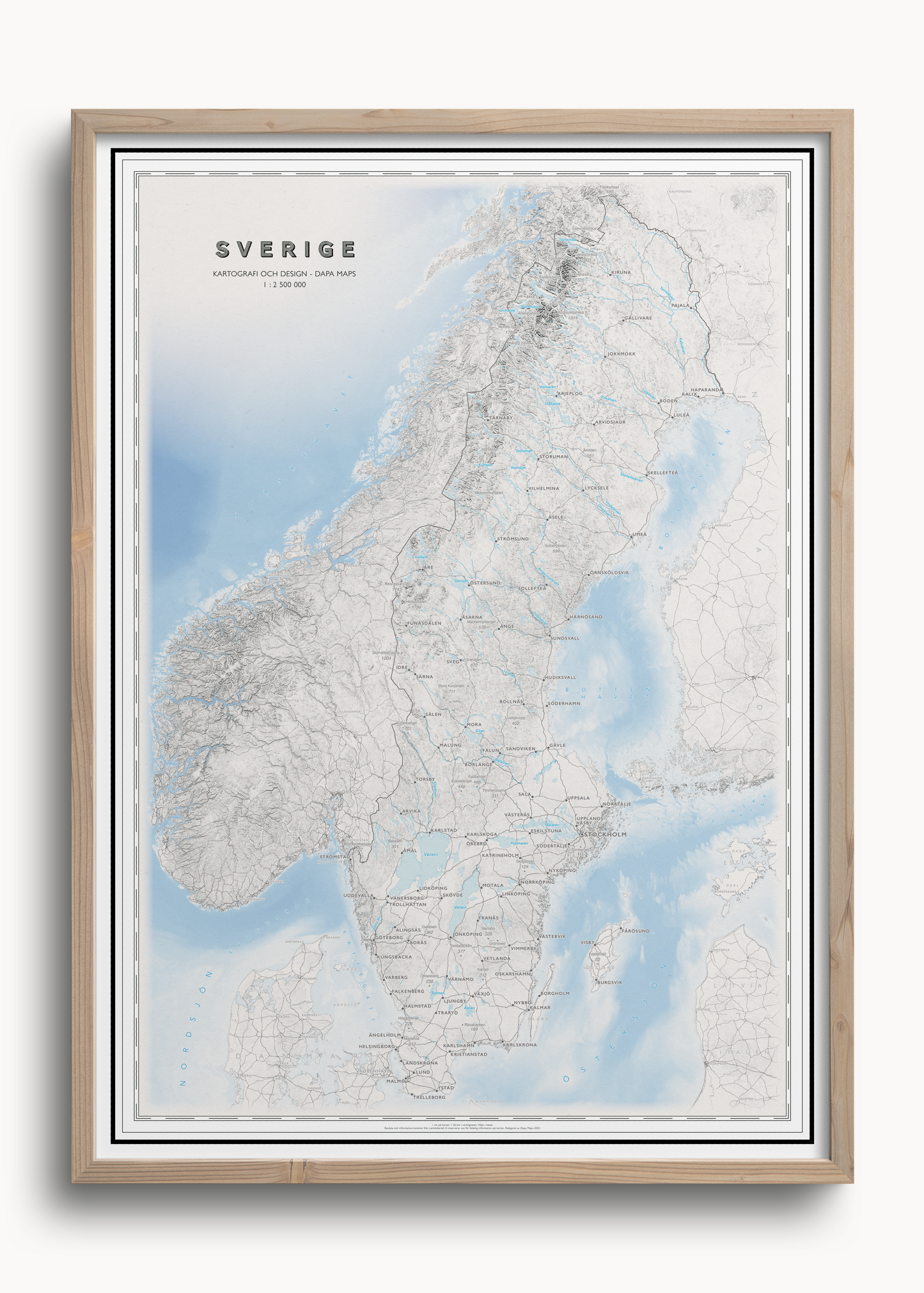 Kart over Sverige