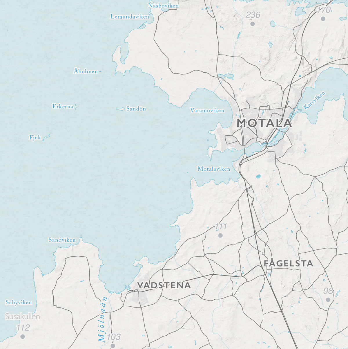 Sjøkart Vättern