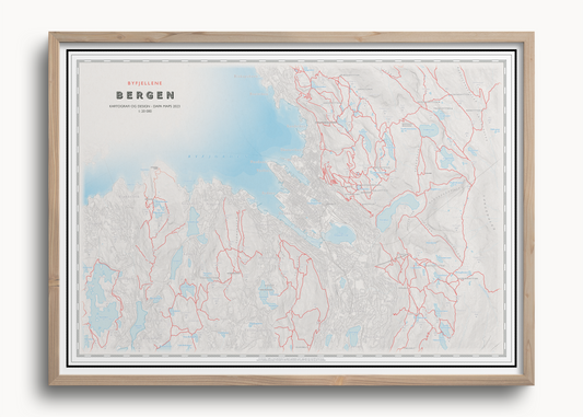 Fjellkart Bergen