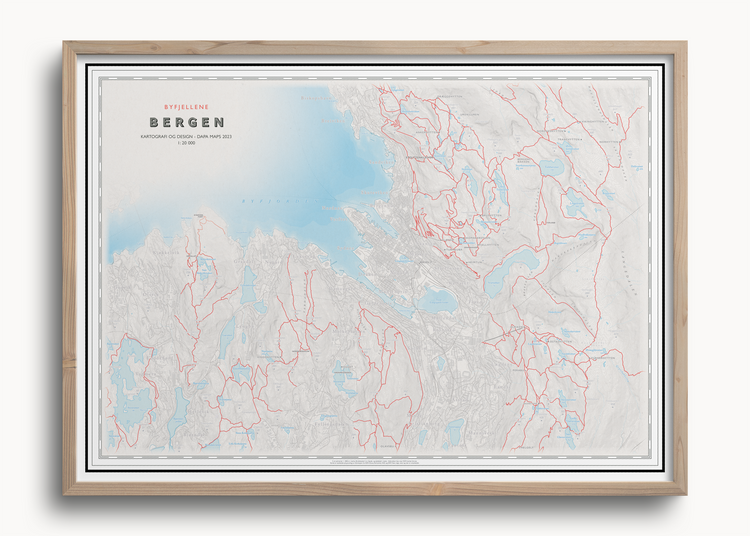 Fjellkart Bergen Dapa Maps