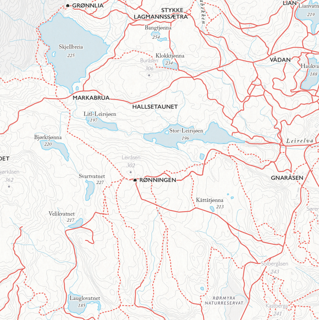 Sykkelkart Trondheim Bymarka