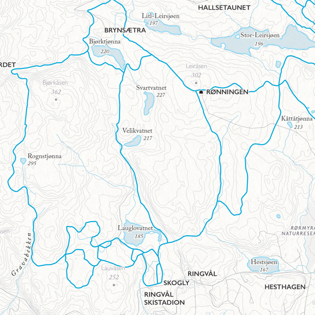 Skikart Trondheim Bymarka
