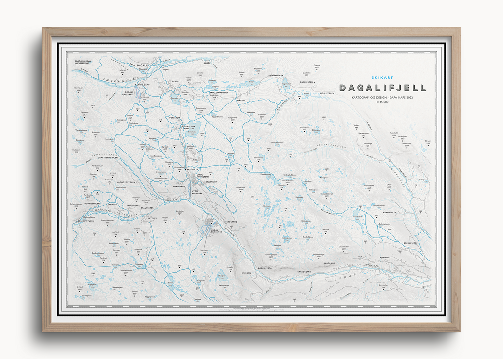 Skikart Dagalifjell