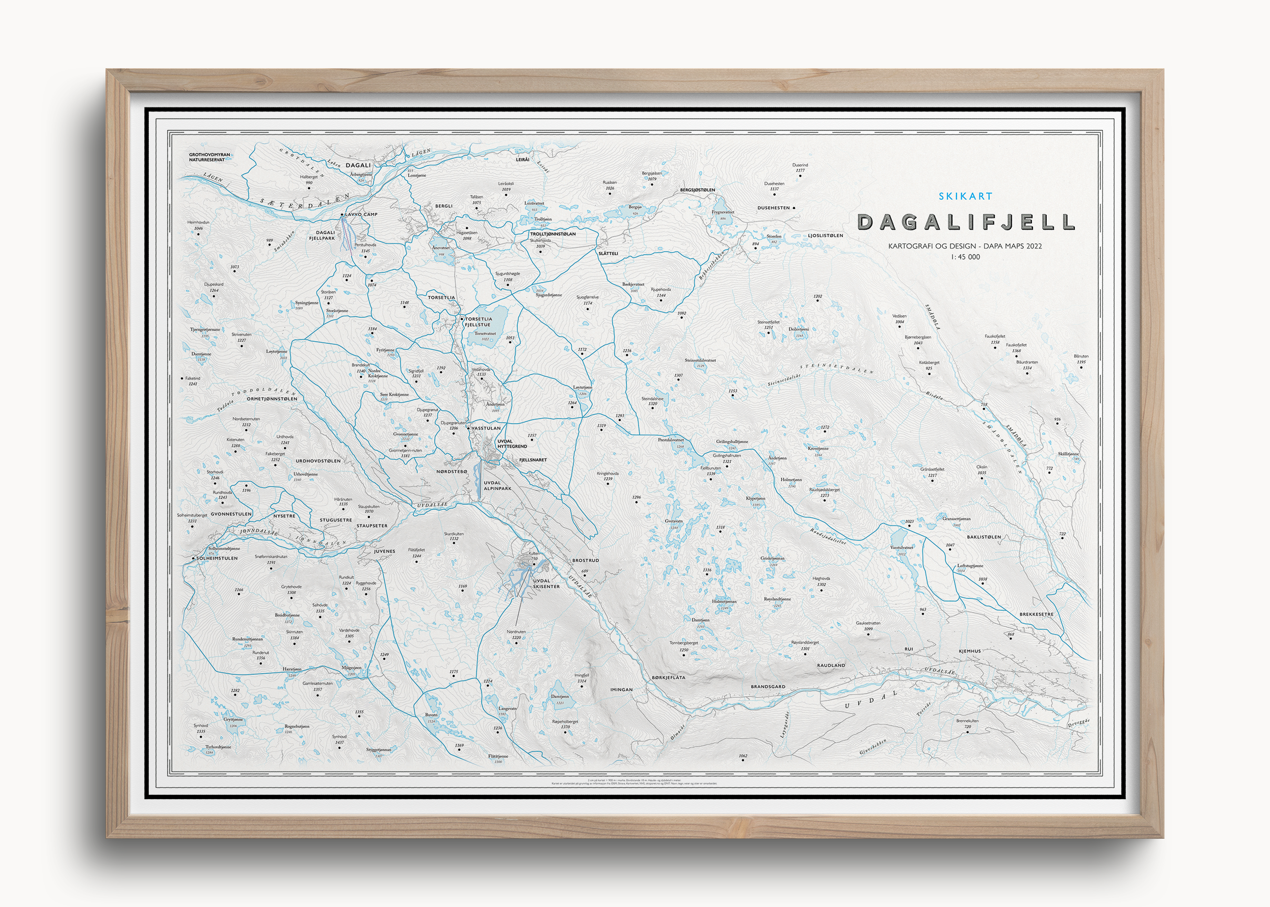 Skikart Dagalifjell