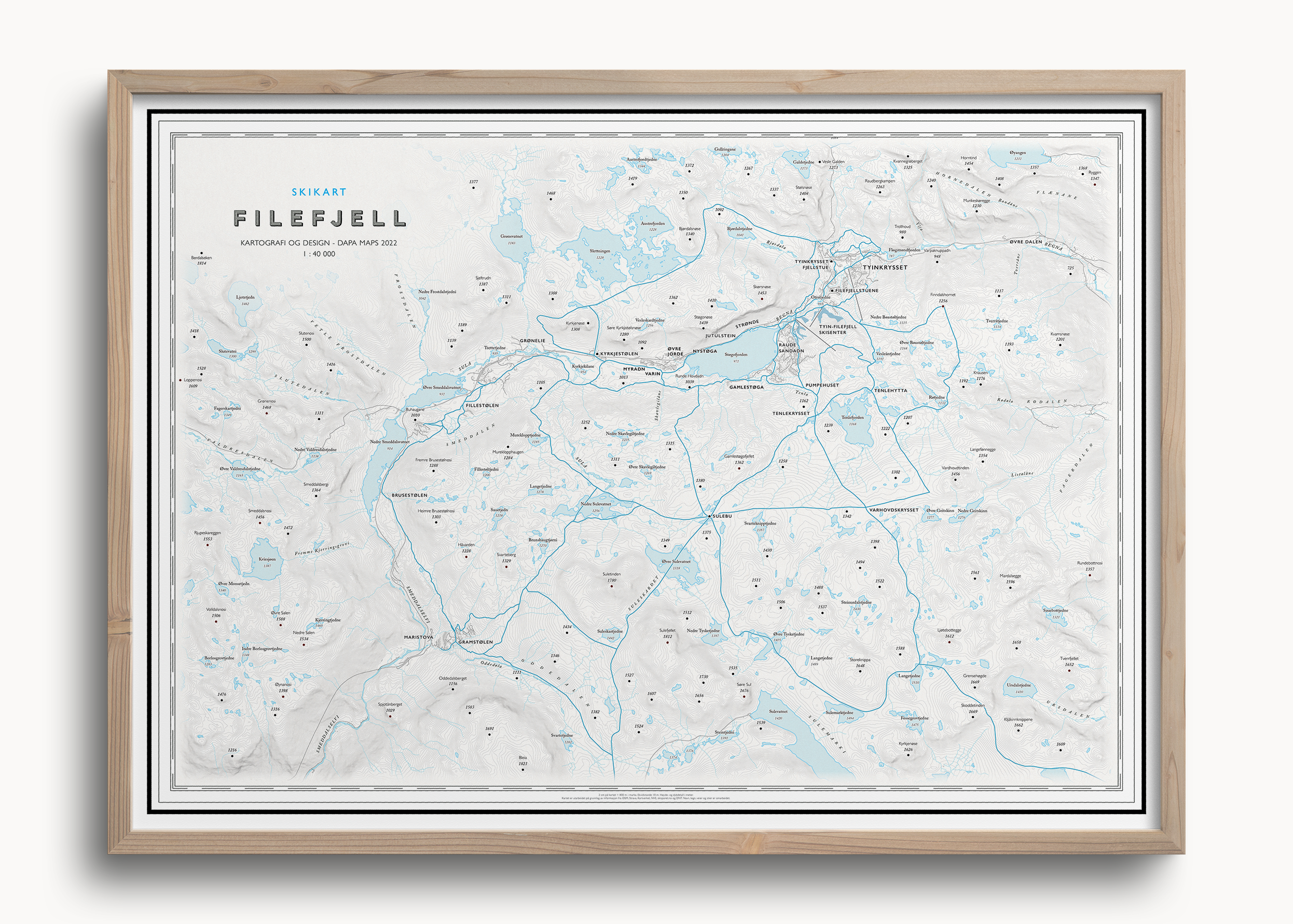 Skikart Filefjell