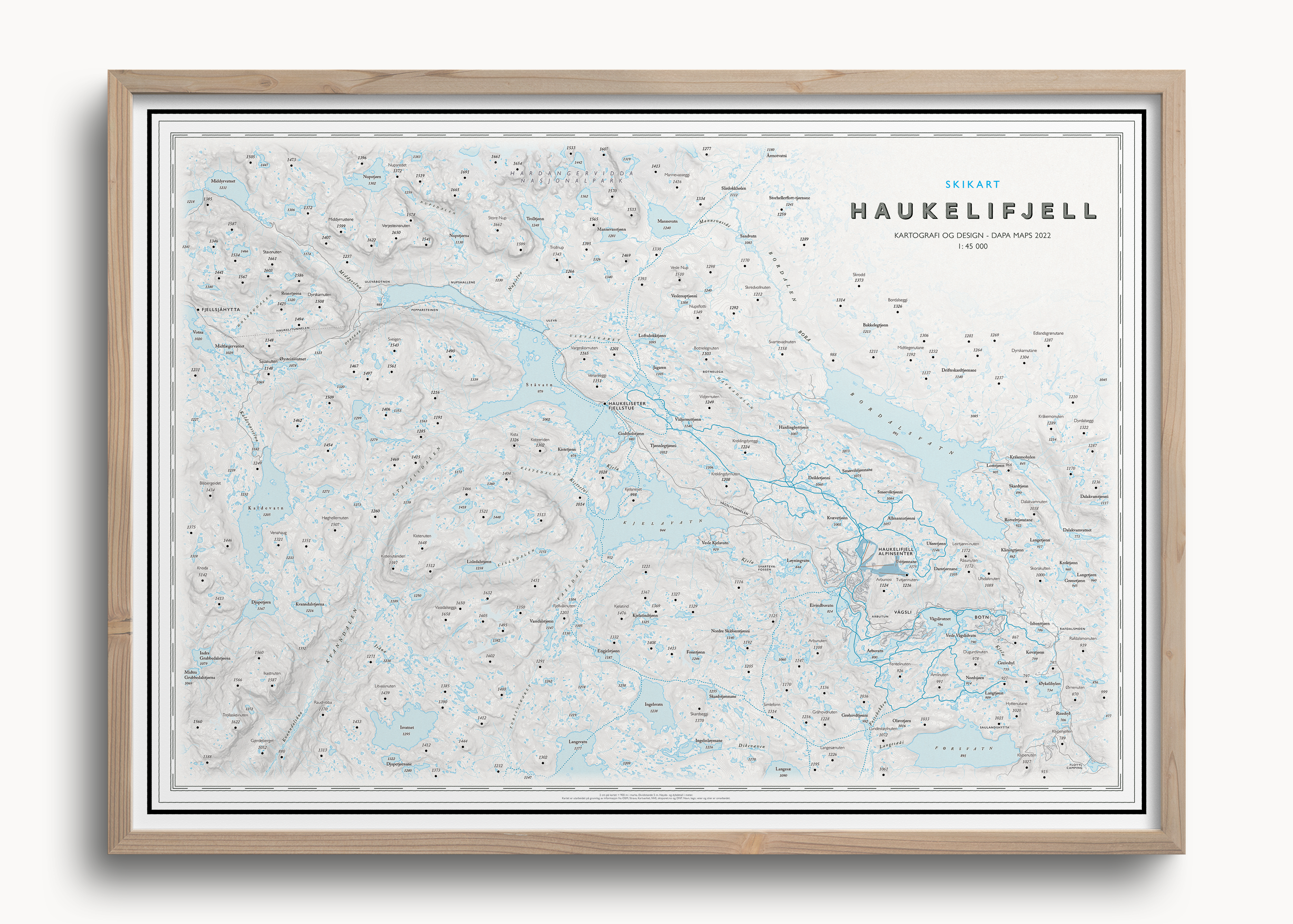 Skikart Haukelifjell