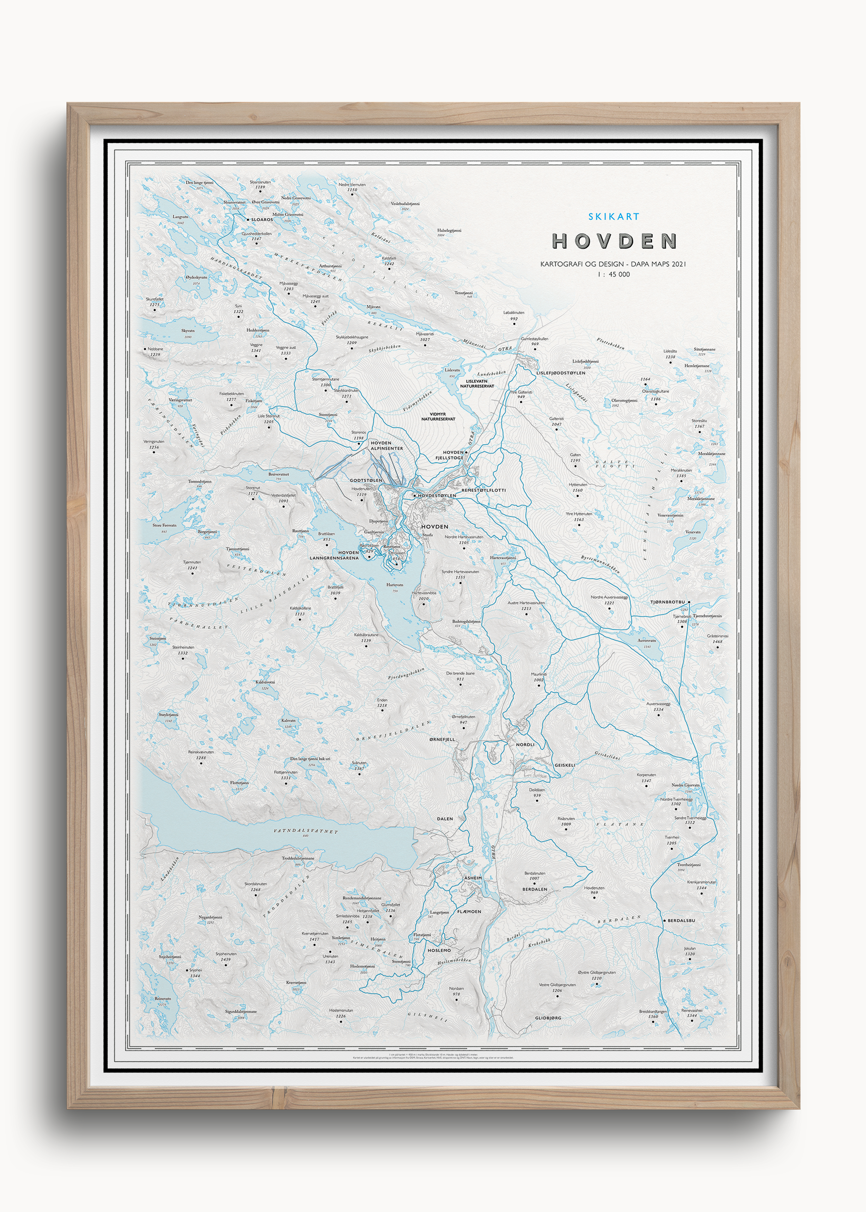 Skikart Hovden
