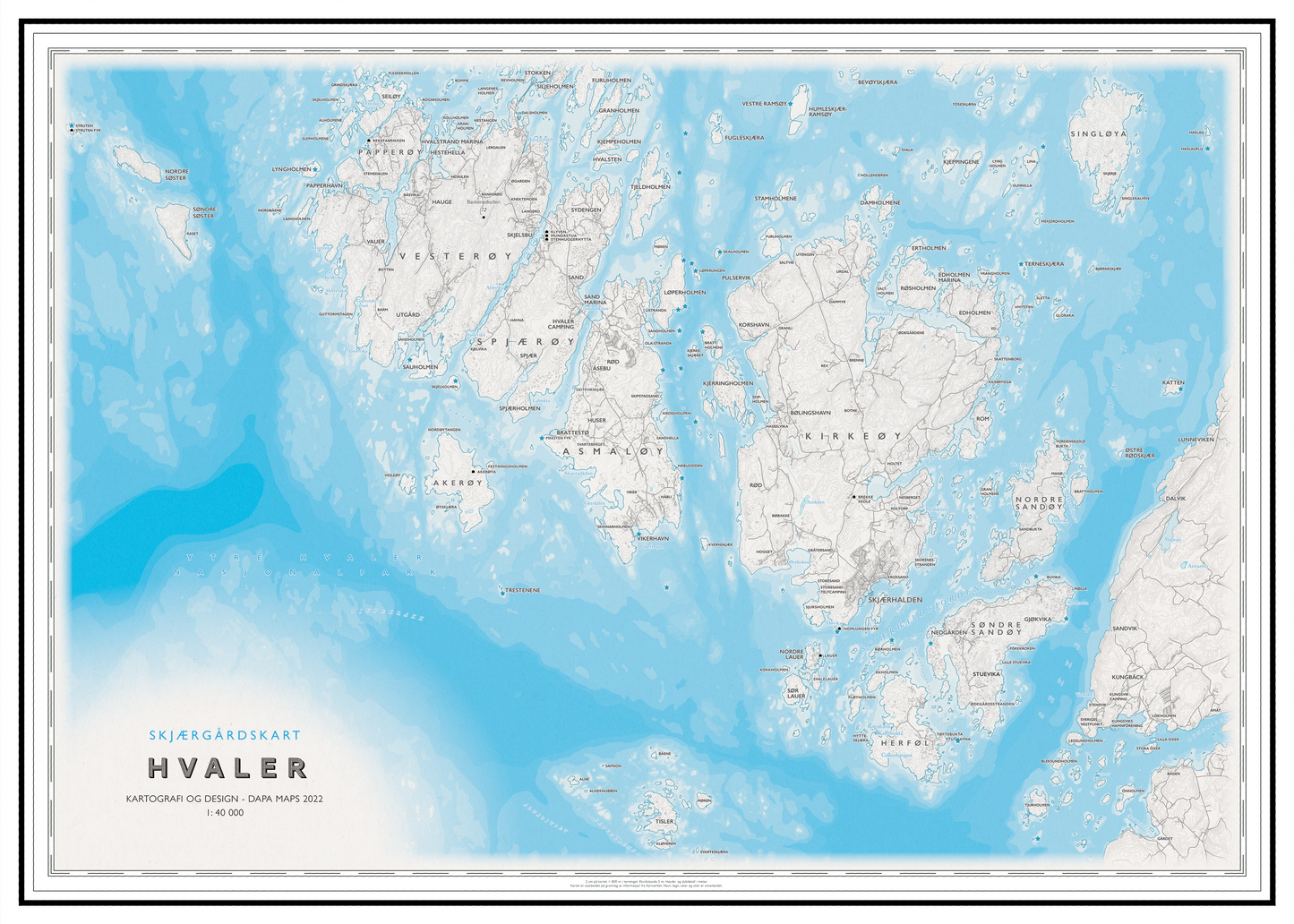 Skjærgårdskart Hvaler