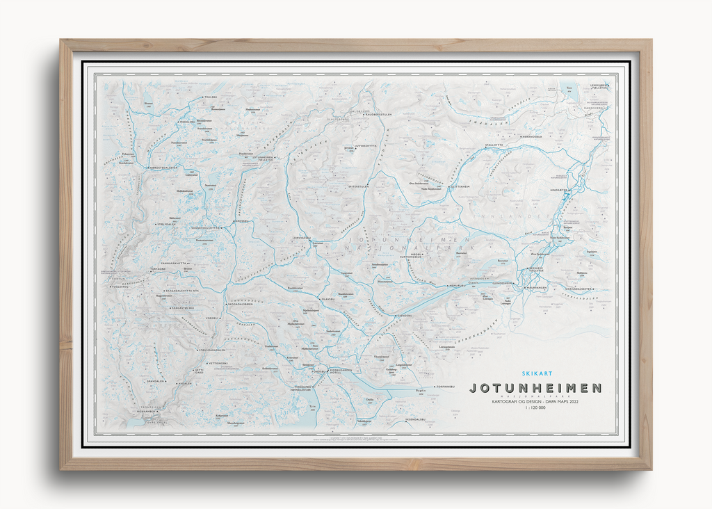 Skikart Jotunheimen