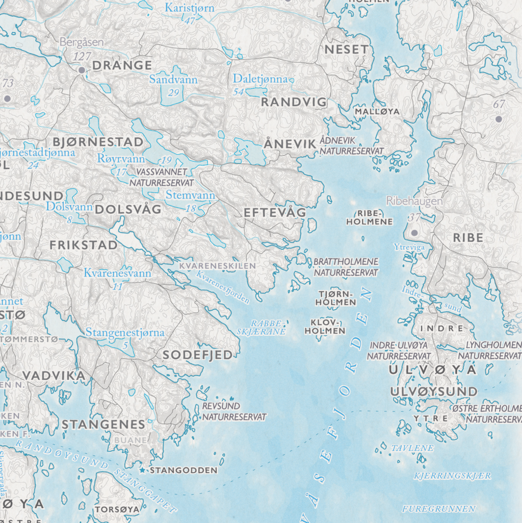 Skjærgårdskart Kristiansand