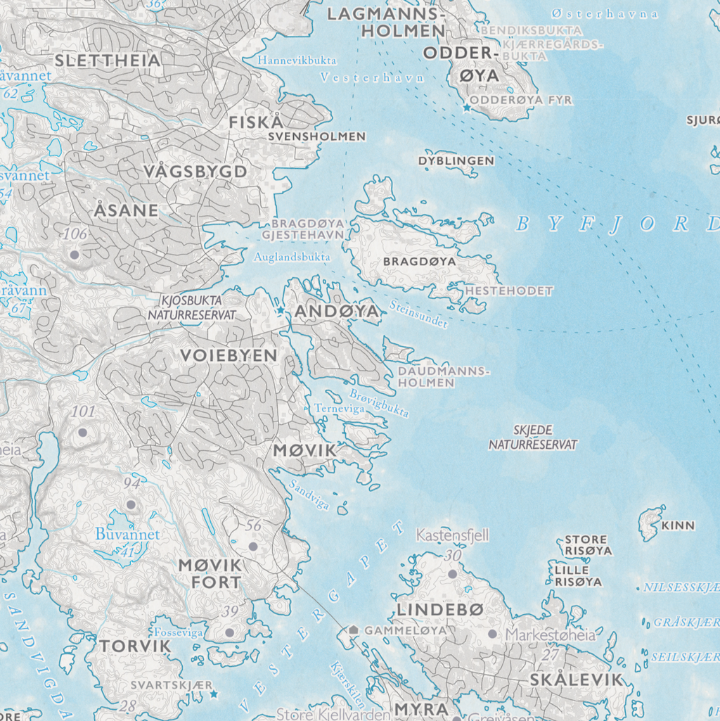 Skjærgårdskart Kristiansand