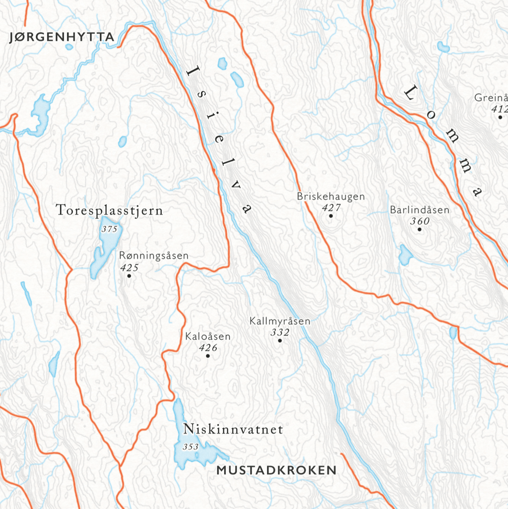 Sykkelkart Krokskogen/Bærumsmarka (50x70 cm) - Dapa Maps